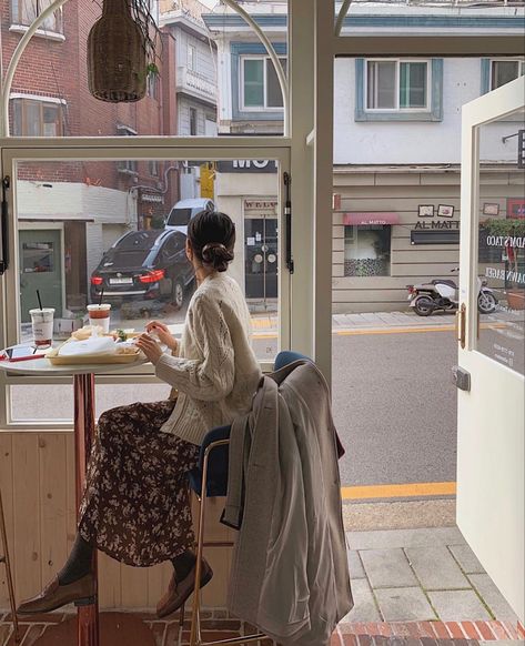 Coffee Shop Japan, Korean Coffee Shop, Coffee Shot, Shadow Photos, Cafe Art, Paris Aesthetic, Person Sitting, Classic Suit, Concept Art Drawing