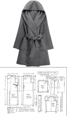 Girls Clothes Sewing, Pola Jaket, Sewing Dresses For Women, Sewing Coat, Girls Clothes Patterns, Blazer Pattern, Coat Pattern Sewing, Sewing Clothes Women, Fashion Design Patterns