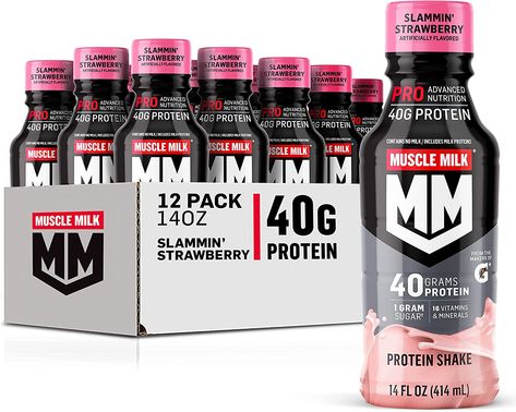 Getting your Daily Protein is easy with this delicious Protein Shake. Non-Chalky like most, goes down easy! I can drink 3 of these a day! Muscle Milk Protein Shakes, 40g Protein, Muscle Milk, Chocolate Protein Shakes, Strawberry Protein, Casein Protein, Nutrition Store, Workout Recovery, Protein Nutrition