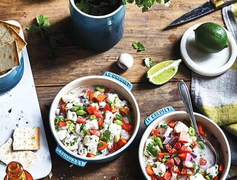 Peruvian Seafood, How To Make Ceviche, Le Creuset Recipes, Authentic Mexican Recipes, Ceviche Recipe, Tapas Dishes, Shrimp Recipes Healthy, Hello Fresh Recipes, Healthy Muffin Recipes