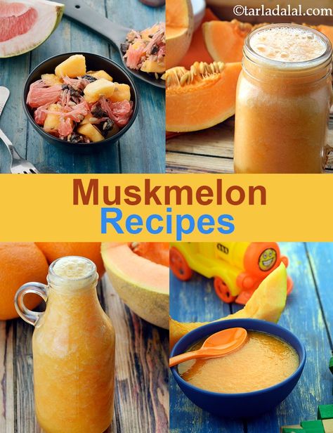 Muskmelon Recipes, Hindi Recipes, Melon Smoothie, Ice Cream Drinks, Ibs Recipes, Iron Rich Foods, Recipes Indian, Fruity Desserts, Food Articles