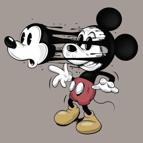 1930s Cartoons, Mickey Cartoons, Horror Cartoon, Mickey Mouse Pictures, Old School Cartoons, Cartoon Character Tattoos, Mouse Cartoon, Mickey Mouse Art, Cartoon Artwork