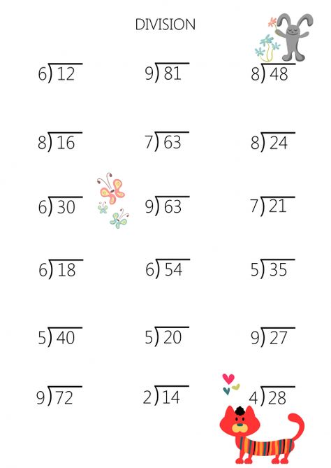 Simple Division Facts Practice Sheet  #second #grade #Division #Facts #practice Simple Division Worksheets For Grade 2, Simple Division Worksheets, 3rd Grade Division Worksheets, 3rd Grade Division, Simple Division, Third Grade Math Activities, Math Fractions Worksheets, Math Division Worksheets, Color Worksheets For Preschool