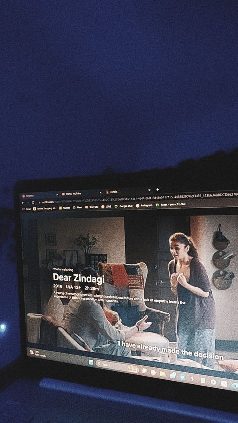 It's a movie to watch. Dear Zindagi Movie, Gods Grace Quotes, Grace Quotes, Dear Zindagi, Movie To Watch, Lack Of Empathy, Gods Grace, Movies To Watch, Laptop