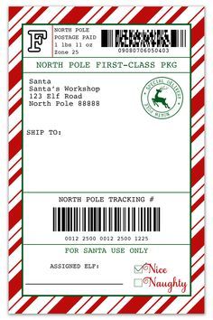 Free Customizable Elf on the Shelf Mailing Label Elf Printables, Elf Arrival, Elf Pets, Santa Mail, Elf Names, Christmas Mail, Mailing Labels, Elf Christmas, Shipping Tags