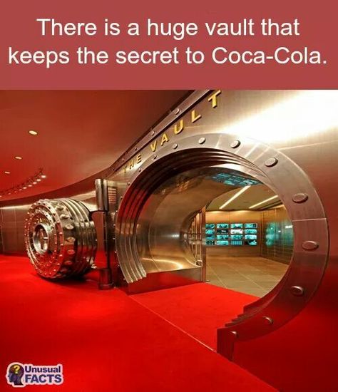 . Coca Cola Recipes, Coca Cola Atlanta, Cola Recipe, Gold Vault, World Of Coca Cola, Safe Vault, Vault Doors, Homeschool History, 3d Modelle