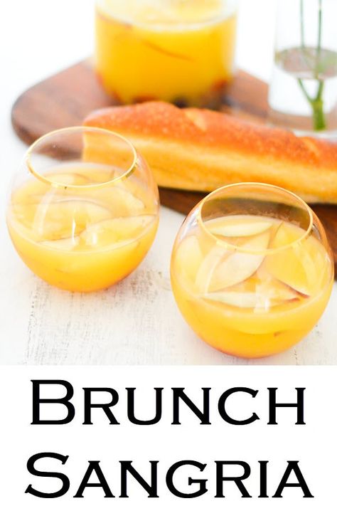 Brunch Sangria | Chardonnay and Orange Juice Sangria for Breakfast/brunch. Skip the mimosas for the brunch cocktail recipe. #breakfast #sangria #breakfastsangria #brunch #cocktailrecipe #breakfastcocktails #motherdays #christmas Breakfast Sangria, Brunch Sangria, Morning Drink Recipes, Brunch Cocktail Recipes, Orange Sangria, Morning Cocktail, Breakfast Cocktails, Morning Drinks, Brunch Cocktails