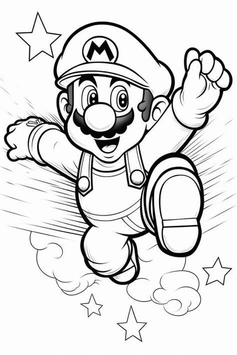 Disney Cartoon Coloring Pages, Super Mario Drawing, Mario Drawing, Coloring Pages For Kids Boys, Super Mario Coloring, Mario Coloring, Super Mario Coloring Pages, Lego Coloring Pages, Boy Coloring