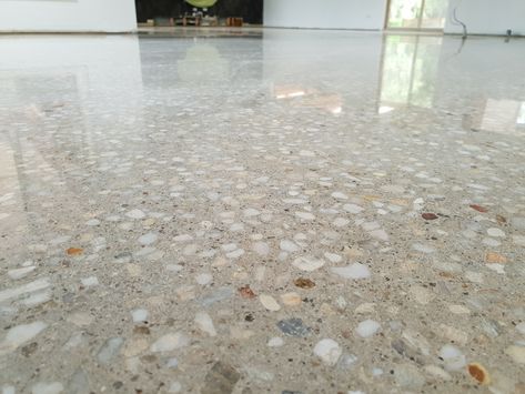 Coloured Polished Concrete Floor, Polished Concrete Colours, Concrete Floors With Aggregate, Terrazo Concrete Floor, Polished Stone Floor, Ground Concrete Floor, Polished Aggregate Concrete Floor, Exposed Aggregate Concrete Floor, Concrete Flooring In House