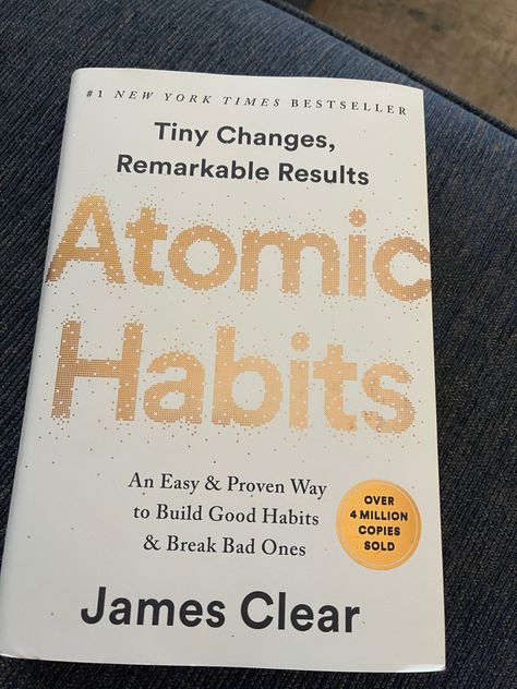 Great read to help set and meet your goals Atomic Habits Book, Habits Book, Habit Books, Habit Stacking, James Clear, Atomic Habits, Break Bad Habits, Think And Grow Rich, Meaningful Life