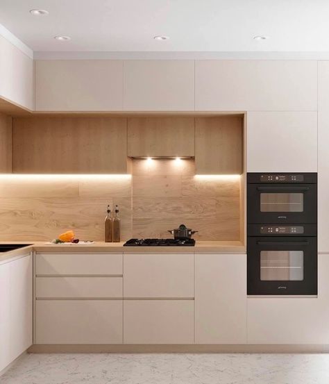 Compact Kitchens, Small Modern Kitchens, Desain Pantry, Kabinet Dapur, Modern Kitchen Cabinet Design, Modern Kitchen Interiors, Kitchen Interior Design Decor, Optimize Space, Kitchen Interior Design Modern