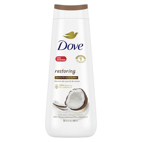 Dove Coconut, Coconut Body Wash, Liquid Body Wash, Pamper Skin, Dove Body Wash, Dove Beauty, Gentle Skin Cleanser, Skin Care Wrinkles, Coconut Butter