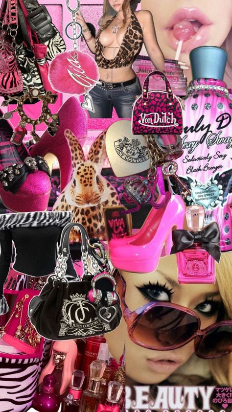 My Vibe Juicy Couture Aesthetic, 2009 Aesthetic, 2000s Fashion Inspiration, Gyaru Aesthetic, Embrace Natural Beauty, Bohemian Beauty, Juicy Couture Tracksuit, Pretty Pink Princess, Minimal Makeup