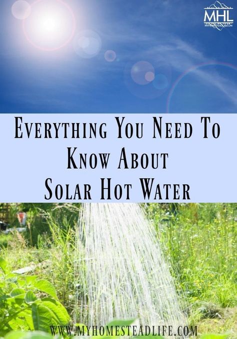 Building A Homestead, Solar Powered Water Pump, Solar Hot Water System, Solar Water Heating System, Solar Roof Tiles, Solar Water Heating, Family Compound, Solar Energy Diy, Diy Survival