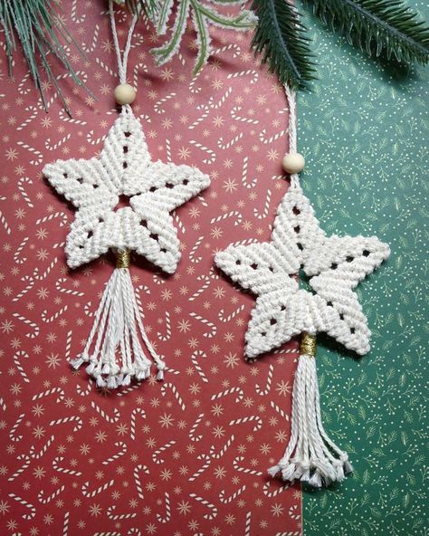 macrame star diy, macrame ornaments diy, Christmas tree DIY, macrame keychain, keychain ideas, macrame pattern, winter crafts, Christmas tree decorating, Christmas decor diy, star tutorial, Diy Macrame Christmas Tree, Macrame Christmas Tree Ornaments, Diy Macrame Christmas, Original Christmas Tree, Macrame Star, Macrame Christmas Tree, Free Macrame Patterns, Makramee Diy, Macrame Christmas