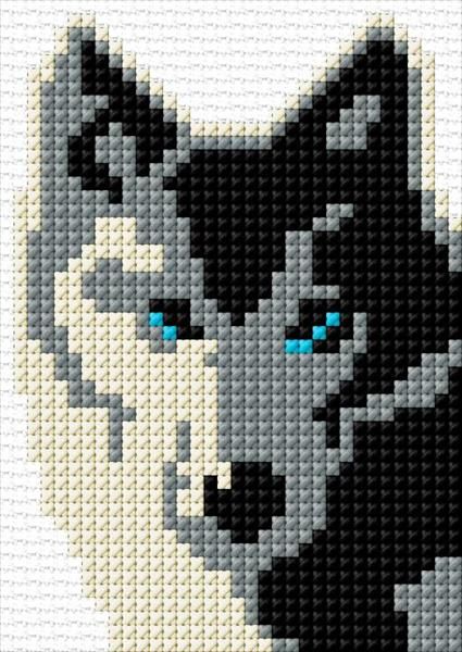 Wolf|x-stitch|10 Free Patterns Online Cross Stitch Wolf Pattern, Wolf Bead Pattern, Wolf Cross Stitch Pattern Free, Wolf Knitting Pattern, Wolf Pixel Art, Pixel Art Stitch, Bookmarks Cross Stitch, Wolf Cross Stitch, Cross Stitch Calculator