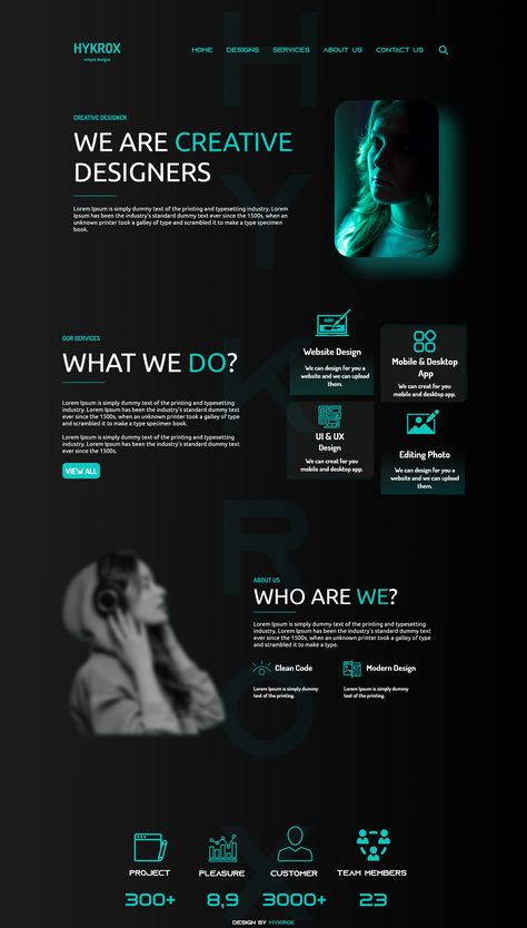 UI&UX Website Design Website Statistics Design, Service Website Design Inspiration, Web Design Agency Website, Software Website Design, Futuristic Website Design, Designer Website Portfolio, Dark Mode Website, Website Ui Design Inspiration, Website Design Technology