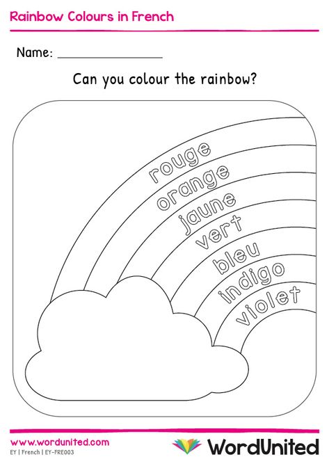 French Colours Activities, Preschool French Lessons, French Colours Worksheet, French Activities For Preschoolers, French Kindergarten Activities, French Activities For Kids, French Worksheets For Kids, Colours In French, French Preschool Activities