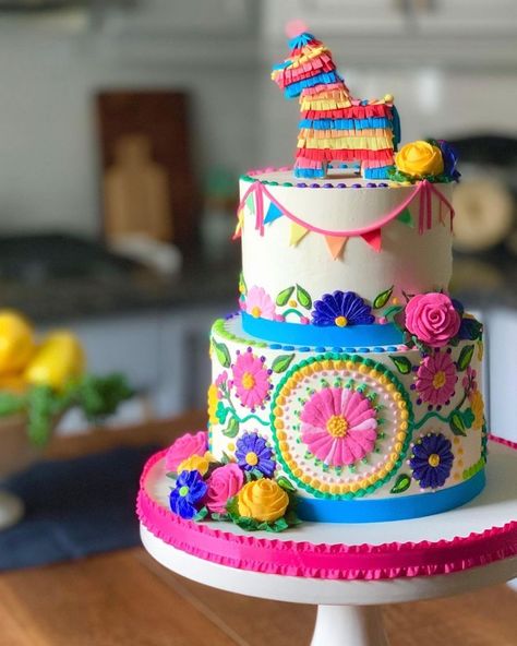 Mexican Themed Cakes, Armadillo Cake, Mexican Cake, Mexican Birthday Parties, Fiesta Cake, Mexican Birthday, Mexican Party Theme, Mexican Party, Fiesta Party