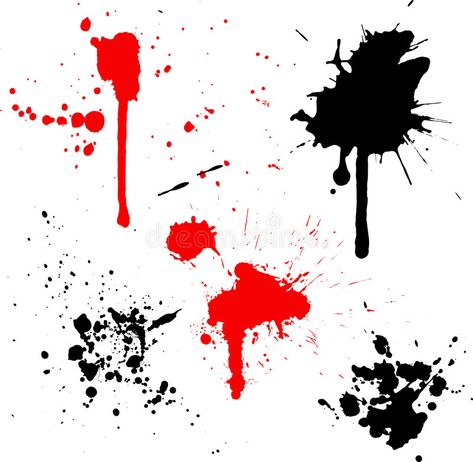 Splats and drips. Various splats and drips on white background , #SPONSORED, #drips, #Splats, #splats, #background, #white #ad Logo Design Dance, Arte Trash Polka, Trash Polka Art, Tatuaje Trash Polka, Trash Polka Tattoo Designs, Red Tattoo Ideas, Tattoo Trash, Red Ink Tattoo, Catrina Tattoo