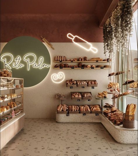 Classic Bakery Interior, Cool Bar Design, Bakery Store Front Design, Bakery Display Design, Cafe And Bakery Design, Mini Bakery Shop Design Interior, Cafe Bakery Design, Bakery Wall Design, Bake Shop Interior