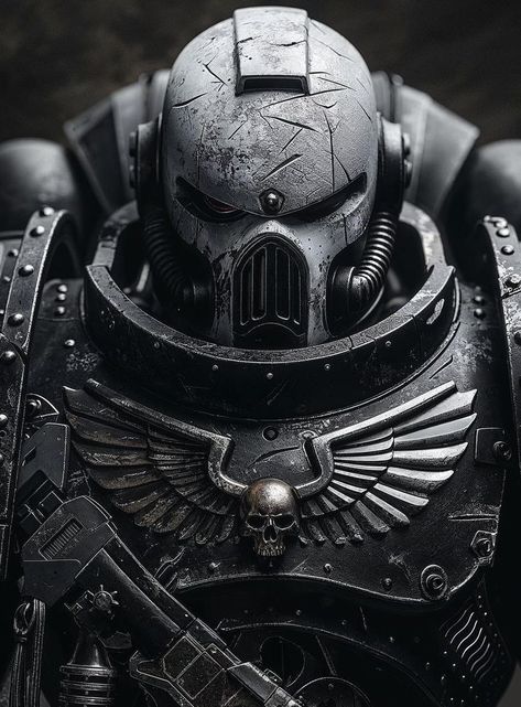 Warhammer 30k Art, Warhammer Black Templar, Warhammer Chaplain, Warhammer 40k Ships, Warhammer Tattoo Ideas, Warhammer 40k Character Art, Warhammer Architecture, Warhammer 40000 Wallpaper, Warhammer 40000 Art