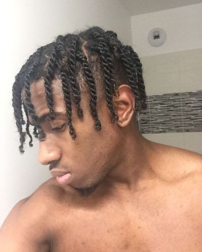 30 Two Strand Twist Men Hairstyles that Look Fresh | MenHairstylist.com Twist Men, Twist Hair Men, Two Strand Twist Hairstyles, Mens Dreadlock Styles, Mens Twists Hairstyles, Timeless Hairstyles, Hair Twists Black, Boy Braids Hairstyles, Curly Hair Fade