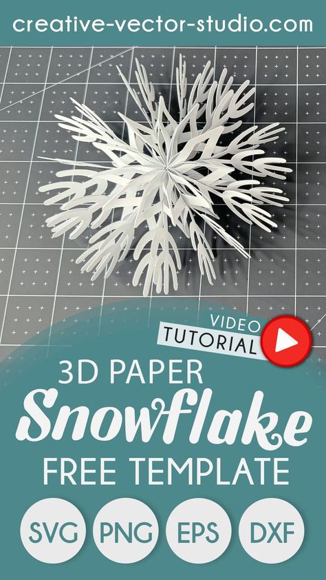 3d Snowflake Template Printable Free, 3d Paper Snowflake Patterns Templates, Free Printable Snowflake Template, 3d Snowflake Template, Snowflake Template Printable Free, 3d Paper Snowflakes Diy, Free Snowflake Svg, Snowflake 3d, Printable Snowflake Template