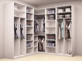 Flores L-shaped Wardrobe Open Corner Wardrobe, Dressing Room U Shape, Closet Designs L Shaped, L Shape Corner Wardrobe Design, L Shape Corner Wardrobe, L Shaped Wardrobe Design Bedroom, L Corner Wardrobe, L Shaped Walk In Closet Design, Dressing Room Design L Shape