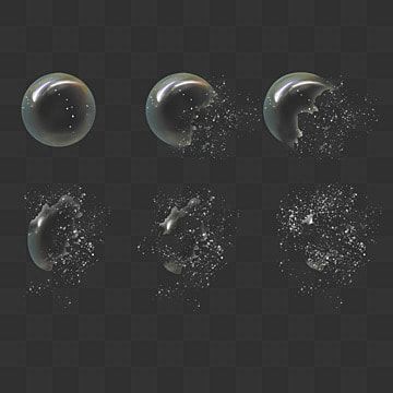 Soap Bubble Drawing, Popped Bubble Art, Bubble Illustration Graphics, Soap Bubbles Drawing, Procreate Animations, How To Draw Bubbles, 3d Bubbles, Bubble Tattoo, Underwater Bubbles