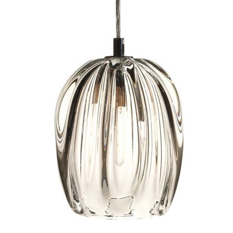 Clear Pendant Light, Hand Blown Glass Lighting, Blown Glass Lighting, Blown Glass Pendant Light, Blown Glass Pendant, Home Decor Brands, Kitchen Pendants, Design Light, Vintage Chandelier