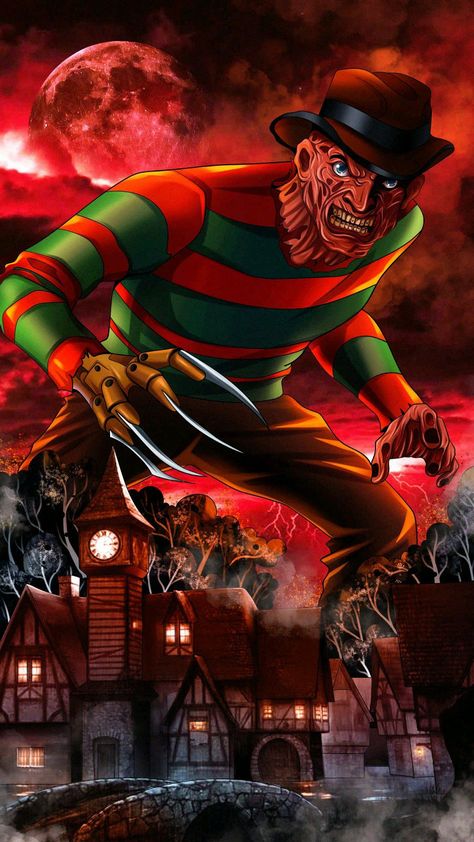 Freddy Kruger Wallpaper, Freddy Krueger Art, Happy Halloween Pictures, Horror Drawing, Halloween Wallpaper Backgrounds, Horror Pictures, Cute Disney Drawings, Horror Movie Icons, Horror Artwork