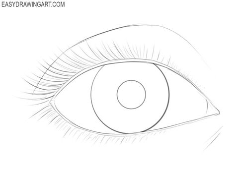 Learn how to draw an eye very easy Eye Drawing Outline, Eyes Outline Drawing, Easy Eye Drawing Simple, Eyes Outline, Embroidery Stencils, Drawing Outlines, Eye Outline, Illustration Rendering, Easy Eye Drawing