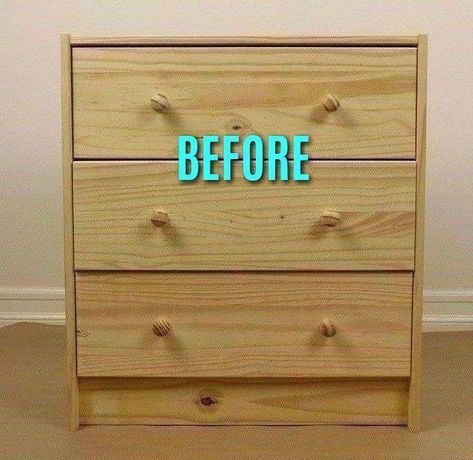 Everyone is going to be copying this!   #howto #diy #diys #craft #crafts #crafting #howto #ad #handmade #homedecor #decor #makeover #makeovers #redo #repurpose #reuse #recycle #recycling #upcycle #upcycling  #unique #furniture #furnituremakeover Rast Dresser, Ikea Rast Dresser, Ikea Rast Hack, Diy Hanging Shelves, Ikea Dresser, Diy Wall Shelves, Best Ikea, Upcycled Home Decor, Stencil Pattern