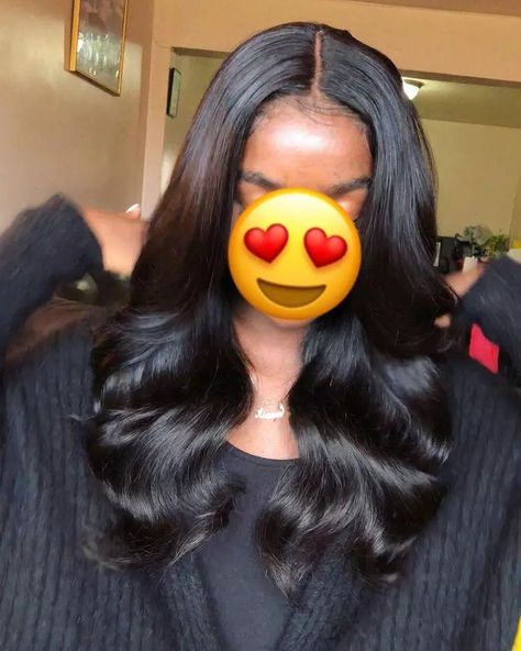 Pinterest ~Girly Girl ❤ Add me for More!!!😏 Sew In Curls, Body Wave Hair Extensions, Sew In Hairstyles, Quick Weave Hairstyles, Hair Body Wave, Pretty Braided Hairstyles, Black Curly Hair, Homecoming Hair, Body Wave Hair