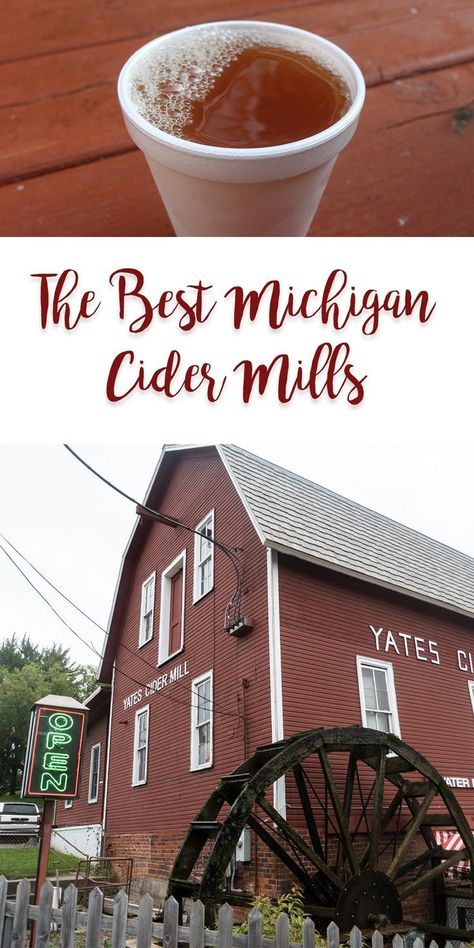 Fall Travel In Michigan, Michigan Cider Mills, Midwest Fall, Fall Michigan, Travel Destinations Usa, Fall In Michigan, Midwest Vacations, Michigan Fall, Midwest Road Trip