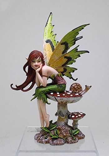 6.25 Inch Thinking of You Fairy Sitting on Mushroom Statue Figurine Sitting On Mushroom, Amy Brown Art, Amy Brown Fairies, Fairy Sitting, Fairy Statues, Amy Brown, Mushroom Fairy, Fairy Dragon, Fairy Artwork