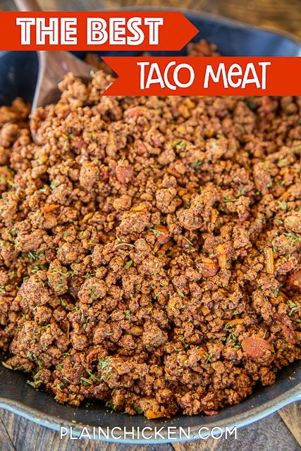 Restaurant Taco Meat Ground Beef, Ww Sauces, Best Taco Meat, Best Taco Meat Recipe, Lowcarb Meals, Taco Meat Seasoning, Water Restaurant, Freeze Leftovers, Taco Meat Recipe