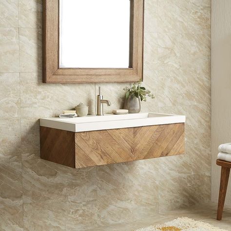 Chardonnay-Floating-Vanity-2-VNW191-NSL3619-P Luxury Bathroom Vanities, Wall Vanity, Trough Sink, Floating Vanity, Wall Mounted Vanity, Bathroom Sink Vanity, Bath Furniture, Vanity Sink, Chardonnay