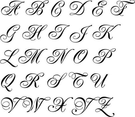 swirls Fancy Lettering Alphabet, Alphabet Letter Templates, Calligraphy Letters Alphabet, Tattoo Fonts Alphabet, Script Alphabet, Alfabet Letters, Alphabet Stencils, Tattoo Lettering Fonts, Hand Lettering Alphabet