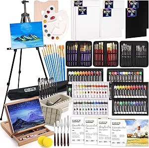 Table Easel, Metal Easel, Wood Easel, Wooden Easel, Watercolor Paints, Painting Set, Paint Supplies, Watercolor Brushes, Paint Palette