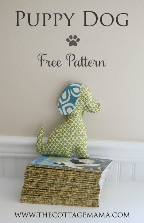 Animal Tutorial, Dog Sewing Patterns, Free Puppies, Animal Sewing Patterns, Dog Stuffed Animal, Sewing Stuffed Animals, Free Sewing Pattern, Pet Dogs Puppies, Fabric Toys