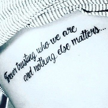 Tattoo Nothing Else Matters Metallica Metallica Lyrics, Metallica Tattoo, Sagittarius Tattoo Designs, Sagittarius Tattoo, Lyrics Tattoo, Web Tattoo, Dragonfly Tattoo, Music Tattoos, Make Your Mark