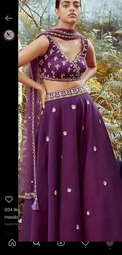 Purple Net Saree, Raw Silk Lehenga, Kalki Fashion, Vacuum Storage, Indian Wedding Wear, Net Saree, Rich Purple, Silk Lehenga, Net Dupatta