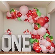 Sweet One Birthday Theme, Berry Sweet Party, One Birthday Theme, Fruit Party Decorations, Strawberry Shortcake Baby, Berry First Birthday Party, Strawberry Birthday Party, Sweet One Birthday, Berry 1st Birthday