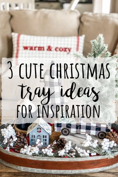 Christmas tray inspiration Tiered Tray Christmas Decor, Long Tray Decor, How To Decorate A Tray, Oval Tray Decor, Christmas Tray Decor Ideas, Christmas Tray Ideas, Round Tray Decor, Winter Tray, Christmas Tray Decor