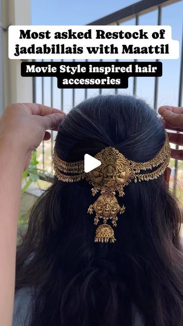 Sparkle and Glow on Instagram: "Restocked most asked hair accessories 
includes trendy Jada Billai with maatil, hair pin, hair clips in limited quantities 
Shop from our website Get free international shipping 
[billai, Jada billai, billai with maatil, hair accessories, movie style accessories, Bahubali hair accessories, Bahubali jada billa, Aishwarya rai hair pin, bridal accessories, billalu, bun billai with maatil]

#jadabillalu #jadabillai #hairaccessories #billaiwithchain #nagasbillai #hairclip #bahubalijewellery" Aishwarya Rai Hair, Lehenga Accessories, Jada Billalu, Filipino Hair, Pin Hair, Wedding Lehenga, Aishwarya Rai, Hair Pin, Style Accessories