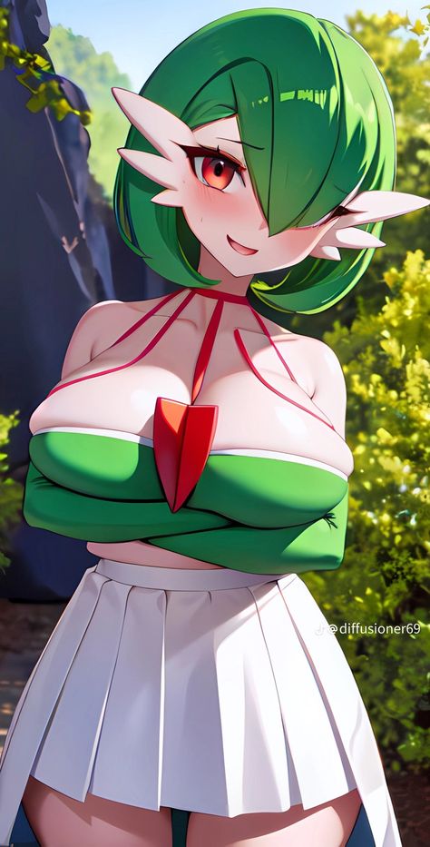 Gardivor Fanart, Pokemon Genderbend, Gardevoir Pokemon Art, Pokemon Female Characters, Pokemon Drawings Sketches, Gardevoir Pokemon, Female Pokemon, Pokemon Gardevoir, Ichigo Kurosaki Wallpaper