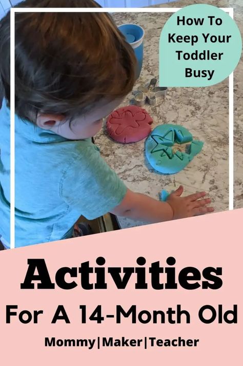 39 Activities For A 14-Month-Old Baby And Busy Toddler | Fun Ideas For Development And Learning - Mommy|Maker|Teacher What Can I Teach My 15 Month Old, Teaching 15 Month Old, Indoor Activities For 13 Month Old, Things To Do With 15 Month Old At Home, 15 Mo Old Activities, Sensory Activities For 13 Month Old, Things To Do With 13 Month Old, Daily Activities For 15 Month Old, Activities For 15 Months