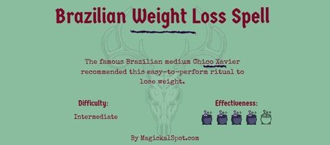 The famous Brazilian medium Chico Xavier recommended this easy-to-perform ritual to lose weight. Losing Weight Spell Witchcraft, Health Rituals, Tarot Spells, Candle Magik, Spells That Actually Work, Spells That Really Work, Beauty Spells, Easy Spells, Luck Spells